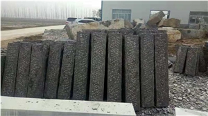 Blue Limestone Palisade,Rough Picked, Bush Hammer