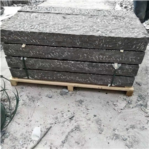 Blue Limestone Palisade,Rough Picked, Bush Hammer