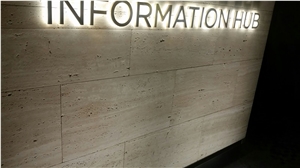 White Travertine Veincut Slabs Abd Tiles