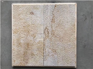 Beige Travertine Panel Culture Stone Slate Ledge