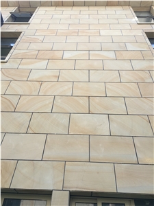 Sandstone Facades Gold Wooden Sandstone Cladding