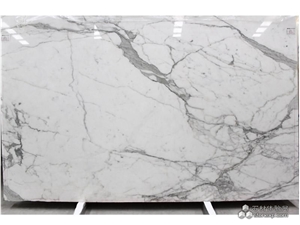 White Arabescato Dinner Table Bath Top Table Top