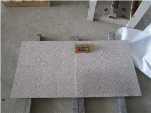 China Cheap G681 Pink Light Beige Stone Tiles Slab