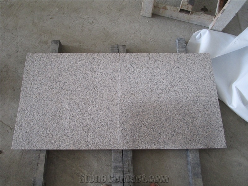 China Cheap G681 Pink Light Beige Stone Tiles Slab