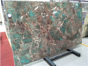 Luxury Brazil Green Quartzite Stone Amazon Green Slabs