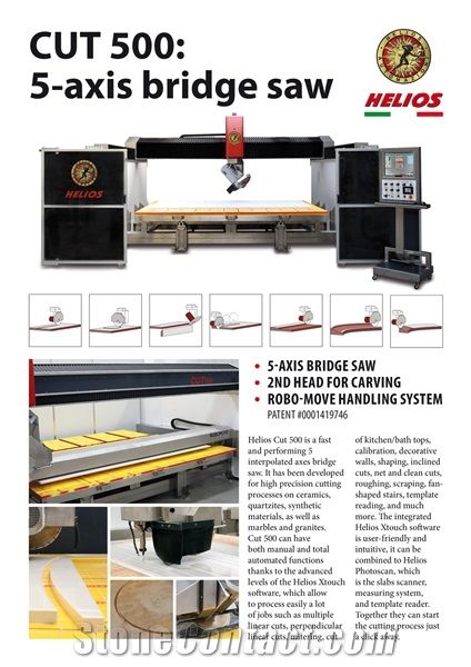 Helios Cut 500 Bridge Saw Machine