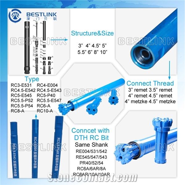 Re547 Reverse Circulation Rc Drilling Hammer