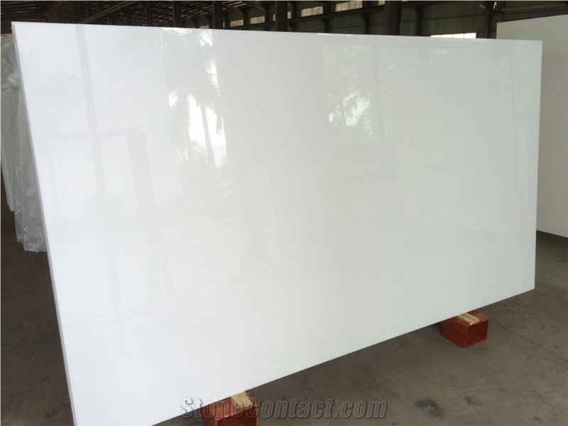 Super White Nano Glass Slab for Interior Wall