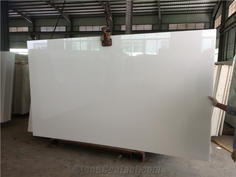 Super White Nano Glass Slab for Interior Wall