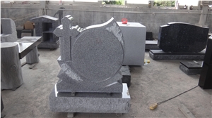 Imperial Grey Granite Monument with Cross Shape