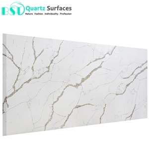 Polished White Quartz Stone Slab with Grey Veins Polished White Quartz Stone Slab with Grey Veins