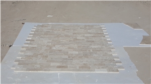 Durango Paredon Travertine Mosaic Tiles, Brushed