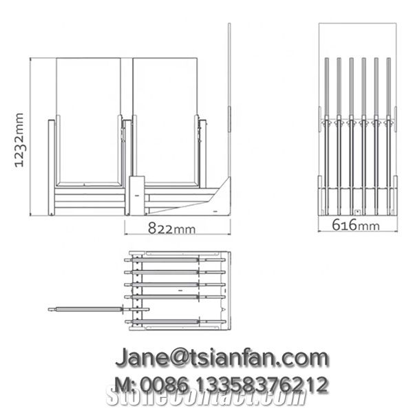 Ceramic Tile and Granite Stone Display Rack