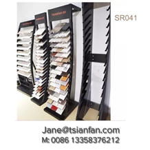 High Quality 3 Row Black Display Tower for Stone
