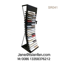 High Quality 3 Row Black Display Tower for Stone