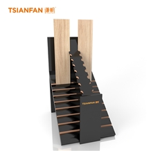 Oem Wood Floor Sample Tile Showroom Collection Stand