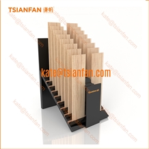 Oem Wood Floor Sample Tile Showroom Collection Stand