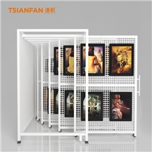 Oil Painting Sliding Showroom Display Stand