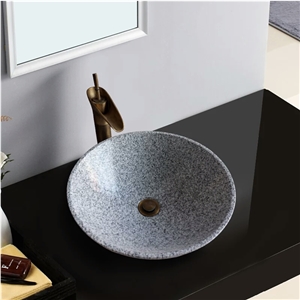 G603 Granite Wash Basins,Light Grey Vessel Sinks