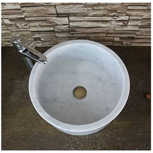 Guangxi White Marble Basin,China White Marble Sink