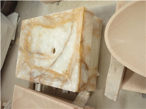 Whit Onyx Basin,Whit Onyx Wash Bowl,Stone Basins