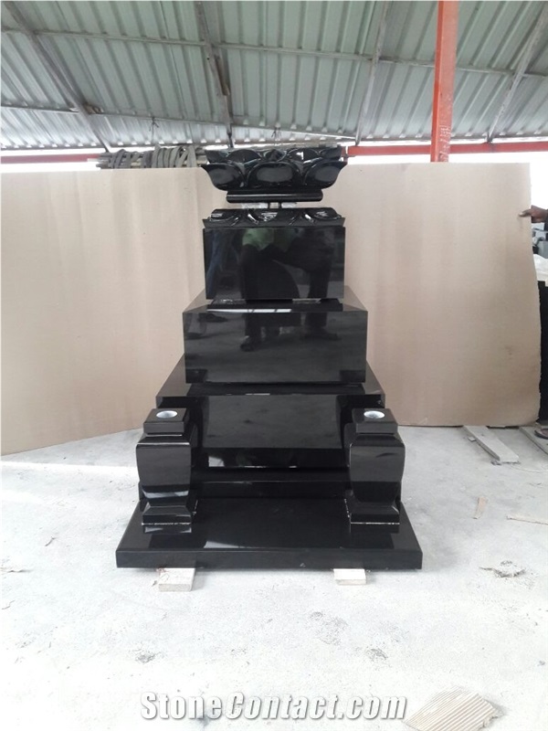 Absolute Black Japanese Style Tombstone
