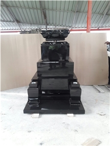 Absolute Black Japanese Style Tombstone