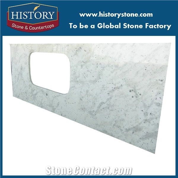 Amdrometa White Granite Kitchen Countertop