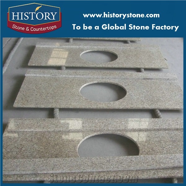 Golden Granite Vanity Top for Hotel
