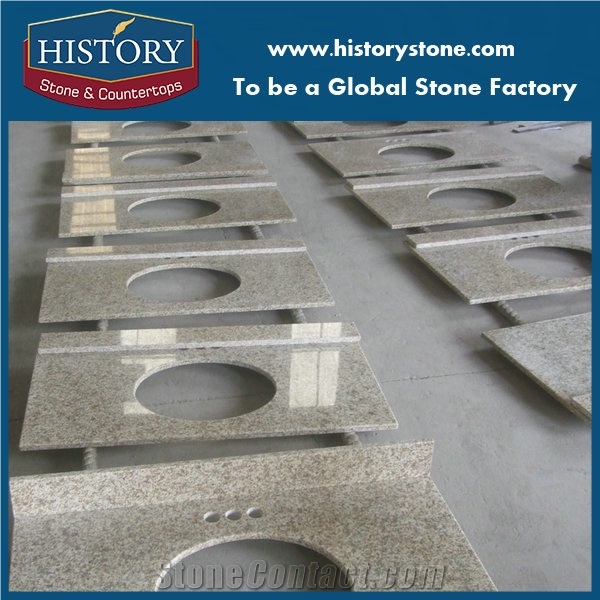 Golden Granite Vanity Top for Hotel