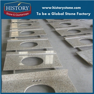 Golden Granite Vanity Top for Hotel