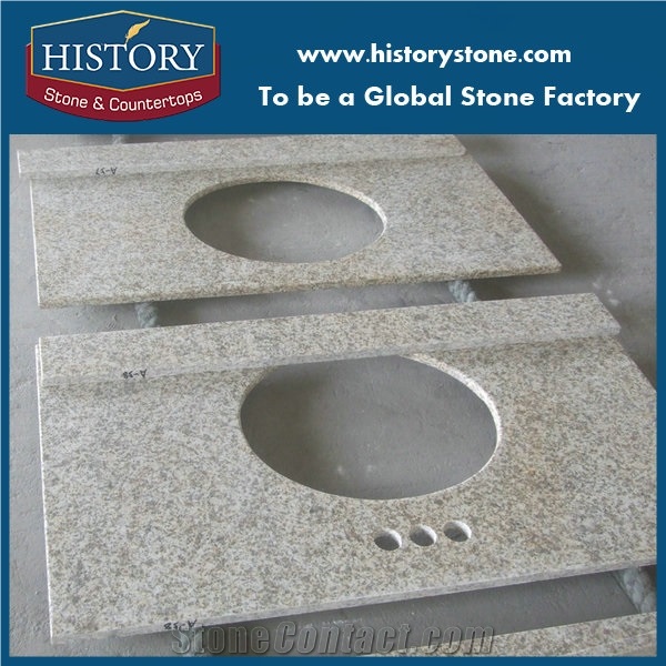 Golden Granite Vanity Top for Hotel