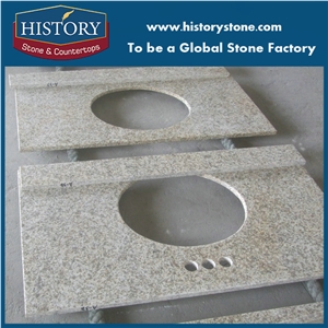 Golden Granite Vanity Top for Hotel