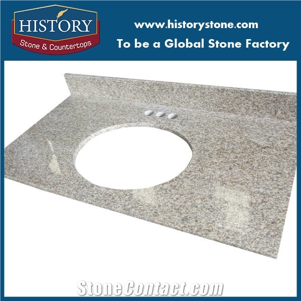 Golden Granite Vanity Top for Hotel