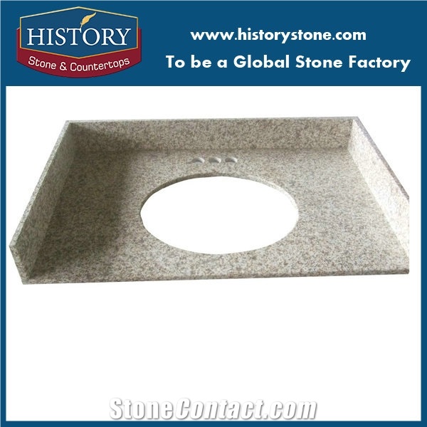 Golden Granite Vanity Top for Hotel