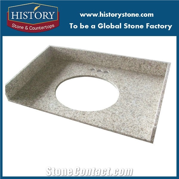 Golden Granite Vanity Top for Hotel