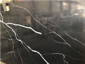 Artificial Black Quartz Slabs