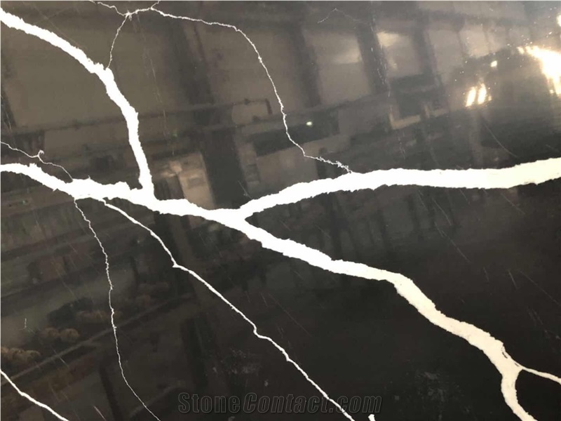 Artificial Black Quartz Slabs