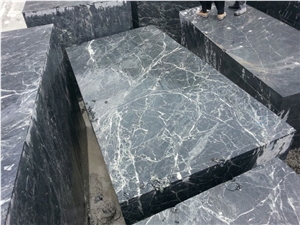 Spider Green Marble Block, India Green Marble