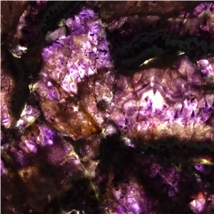 China Amethyst Purple Agate Semiprecious Stone Slabs