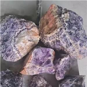 China Amethyst Purple Agate Semiprecious Stone Slabs