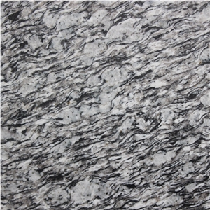 Chinese White Wave Granite Slabs Flamed