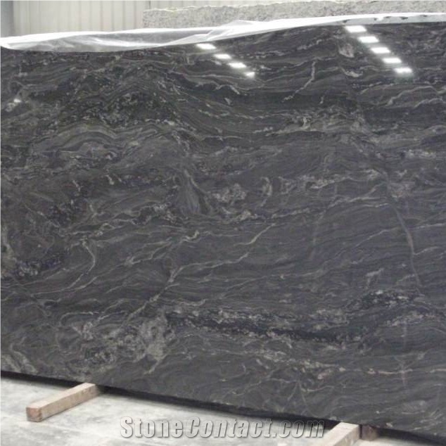 Indian Ganges Black Granite Slab and Floor Tiles