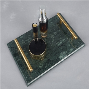 Marble Cheese Tray with Handles in Gold Marble