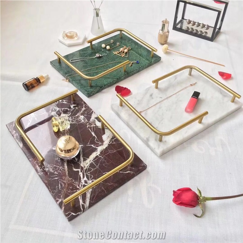 Marble Stone Restaurant Table Serving Tray