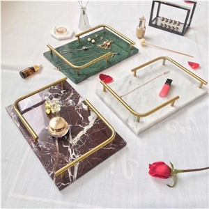 Marble Stone Restaurant Table Serving Tray