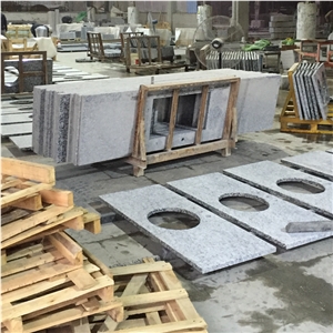 Spray White Granite Kitchen Countertops