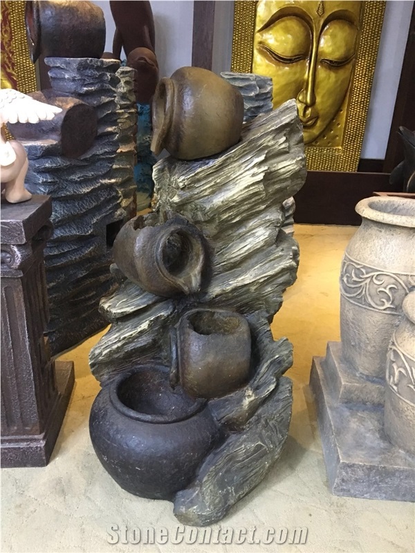 Cheap Resin Water Fountain for Decoration