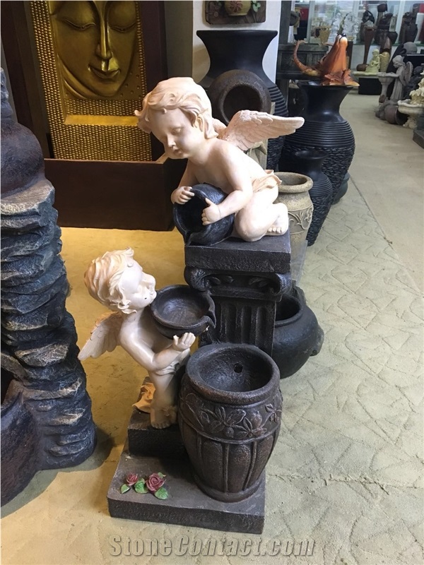 Cheap Resin Water Fountain for Decoration