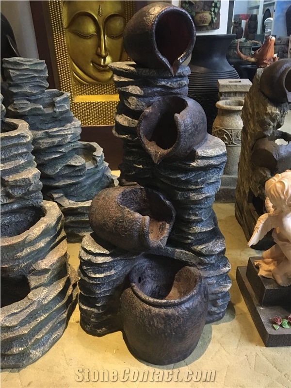 Cheap Resin Water Fountain for Decoration